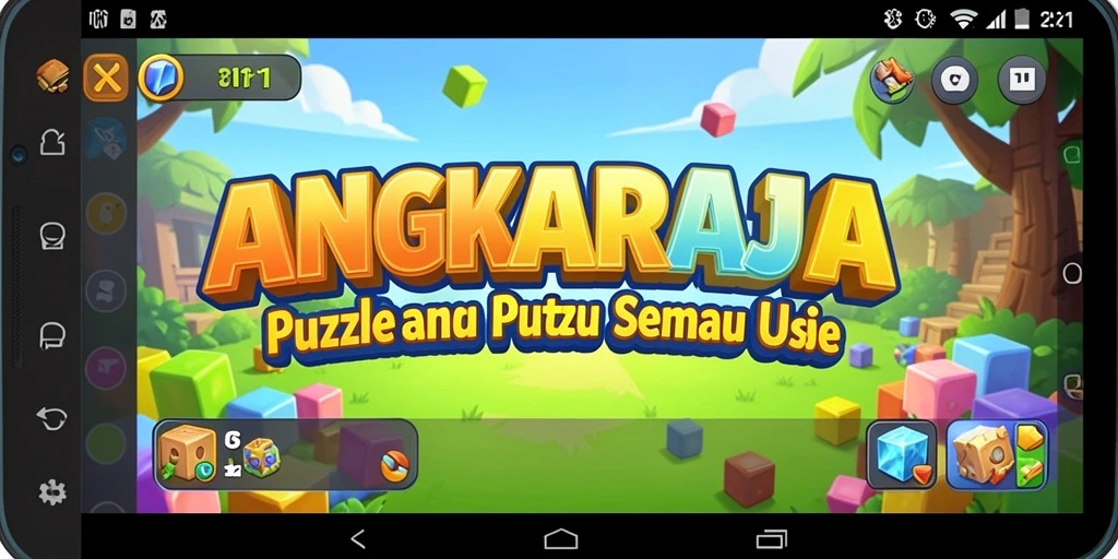 Tampilan gameplay ANGKARAJA yang menantang dan menyenangkan.