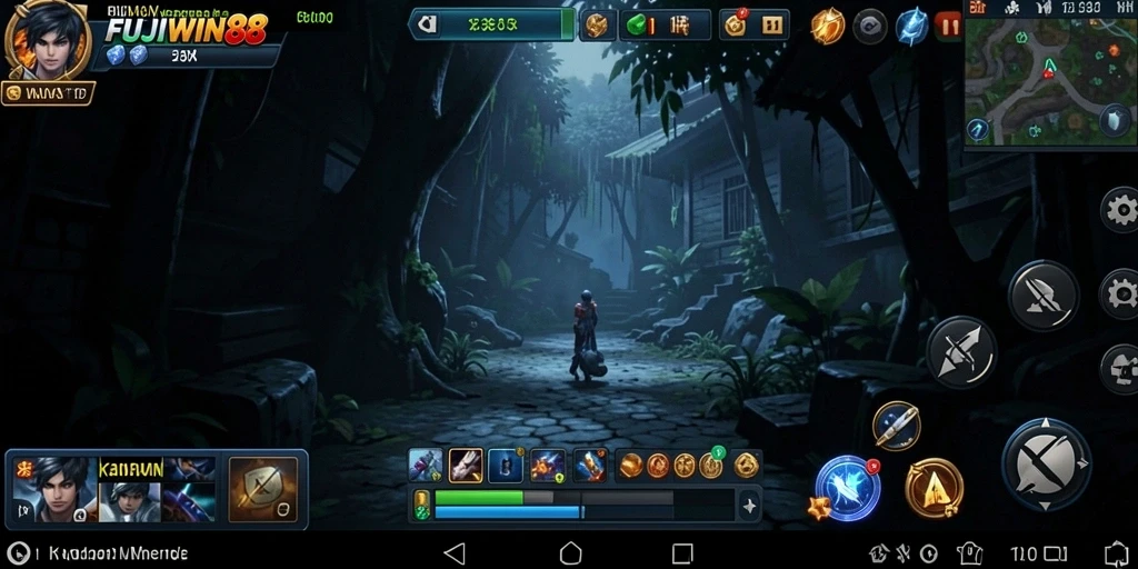 Tangkapan layar menampilkan suasana mencekam dalam gameplay FUJIWIN88.