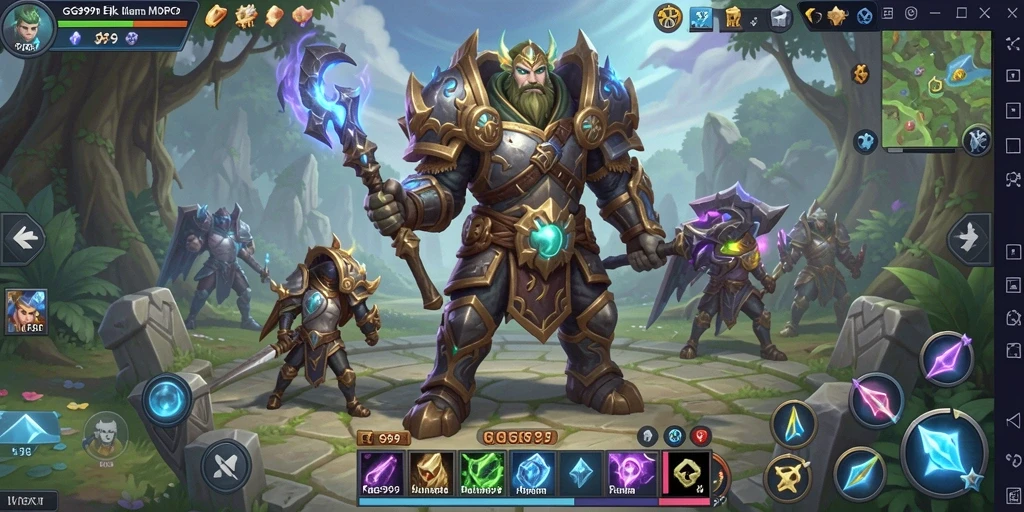 Screenshot gameplay GG999 yang menampilkan aksi seru dalam MMORPG.