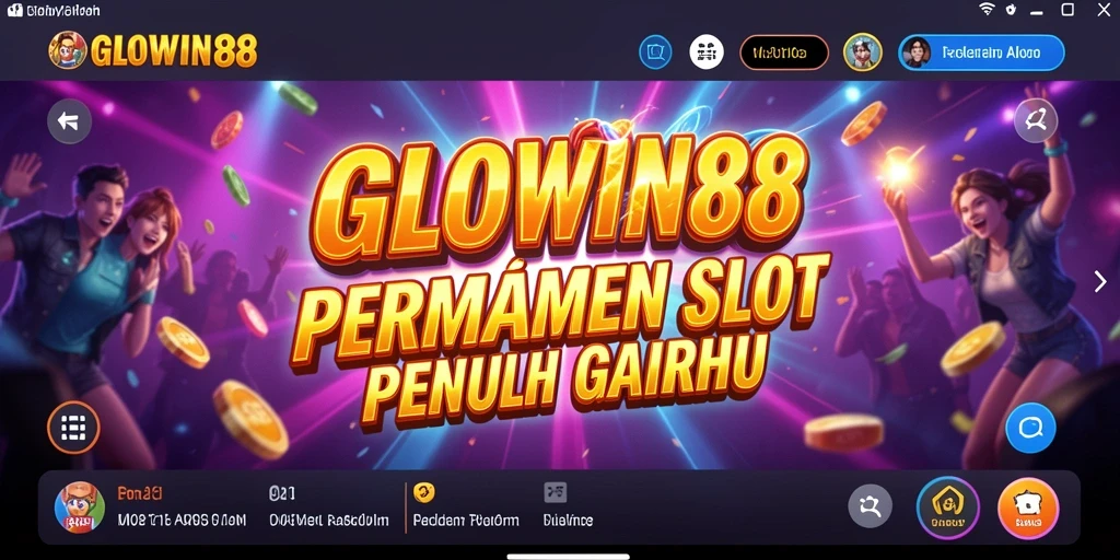 Screenshot gameplay GLOWIN88 dengan mesin slot yang menarik.