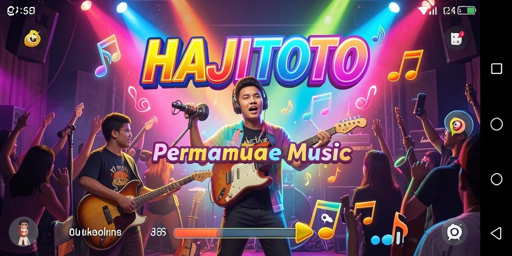 Tampilan gameplay <strong>HAJITOTO</strong> yang menarik dan interaktif dalam permainan musik.