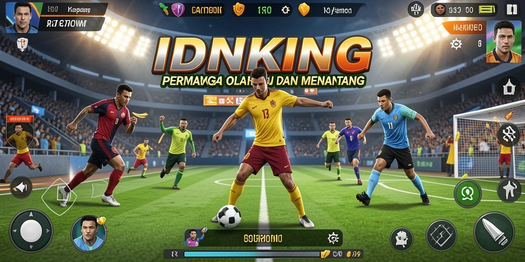Tangkapan layar gameplay <strong>IDRKING</strong> menampilkan aksi seru dalam pertandingan olahraga.