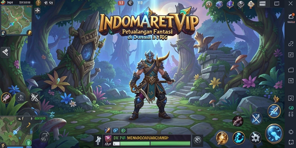 Tangkapan layar dari gameplay seru INDOMARETVIP dengan karakter beraksi.